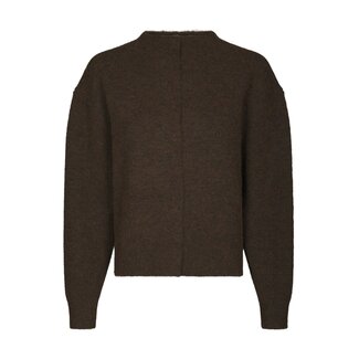 Neo Noir DIONE FLUFFY KNIT CARDIGAN BROWN MEL.