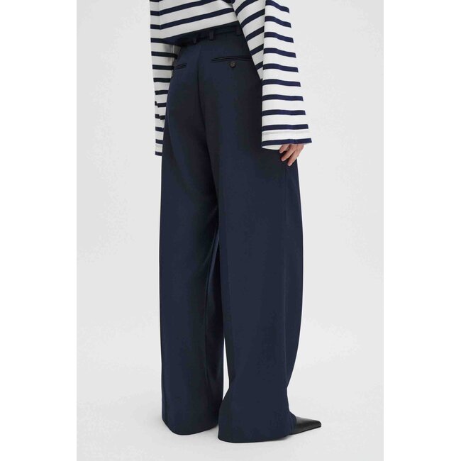 FILIPPA K DARCEY WOOL TROUSERS NAVY