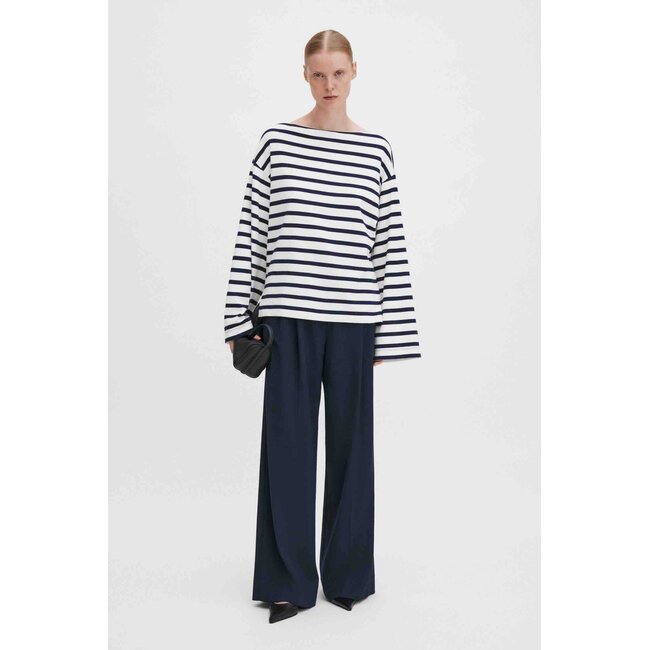 FILIPPA K DARCEY WOOL TROUSERS NAVY