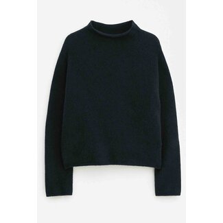FILIPPA K MIKA YAK FUNNELNECK SWEATER BLACK