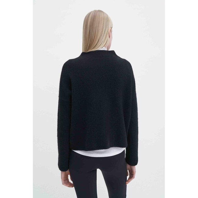 FILIPPA K MIKA YAK FUNNELNECK SWEATER BLACK