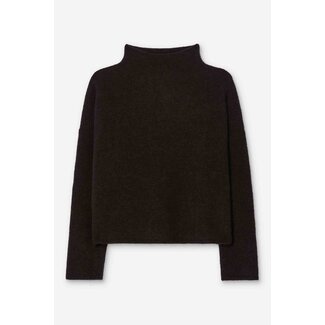 FILIPPA K MIKA YAK FUNNELNECK SWEATER GOLDEN BROWN