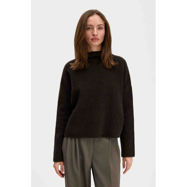 FILIPPA K MIKA YAK FUNNELNECK SWEATER GOLDEN BROWN