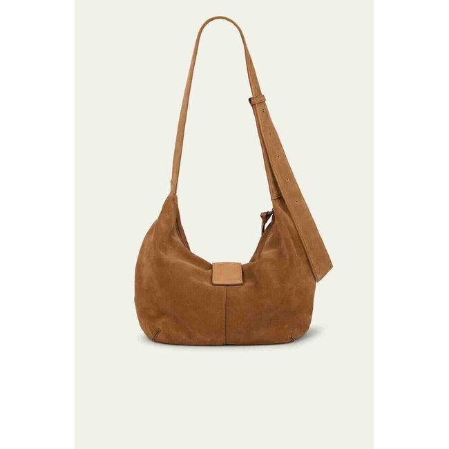 Ba&sh SAC SUEDE YOUYOU HOBO COGNAC
