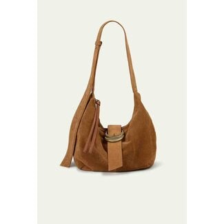 Ba&sh SAC SUEDE YOUYOU HOBO COGNAC