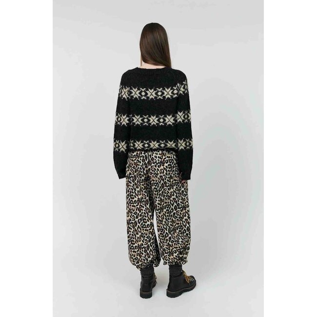 Lollys Laundry LATTIE KNIT LS DARK MOKKA