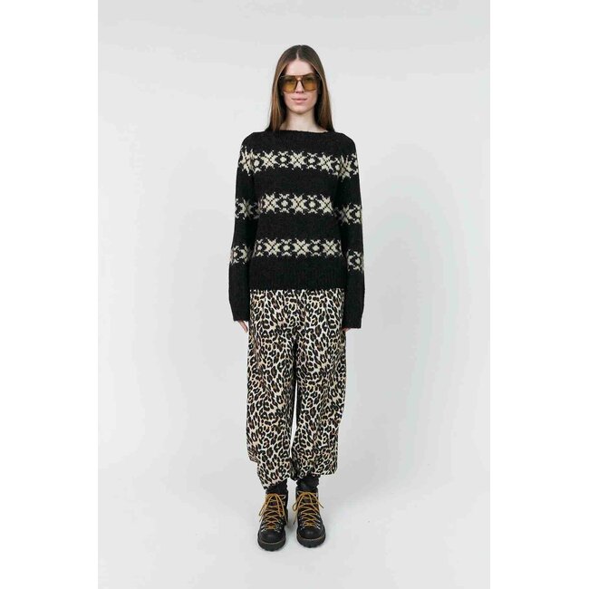 Lollys Laundry LATTIE KNIT LS DARK MOKKA