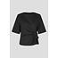 Second Female ARKAI DRAPE TEE BLACK