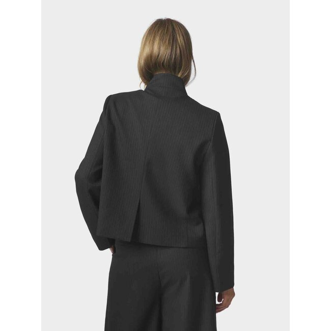 Neo Noir TIRIA SLIM PINSTRIPE BLAZER DARK NAVY
