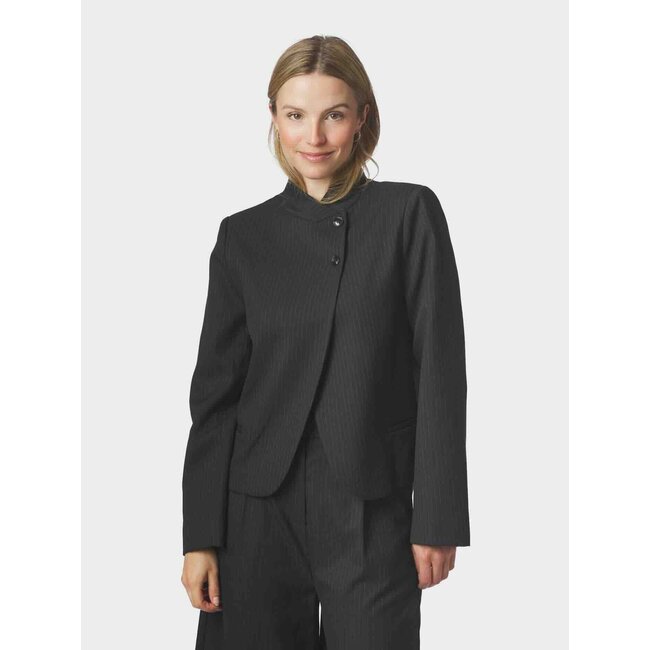 Neo Noir TIRIA SLIM PINSTRIPE BLAZER DARK NAVY