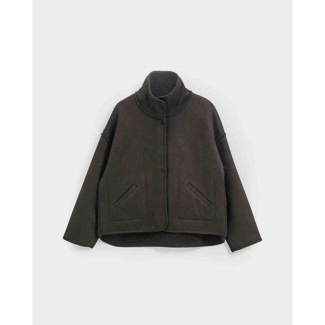 KNIT-TED JILL JACKET CHOCO
