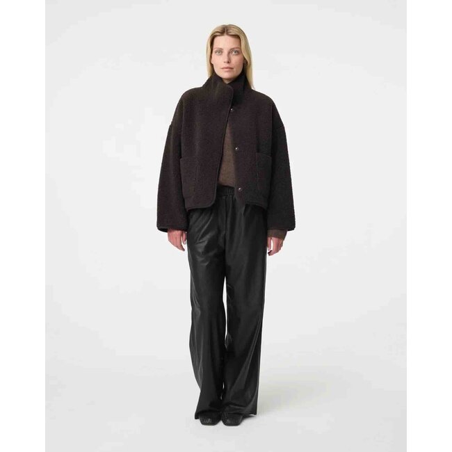 KNIT-TED JILL JACKET CHOCO