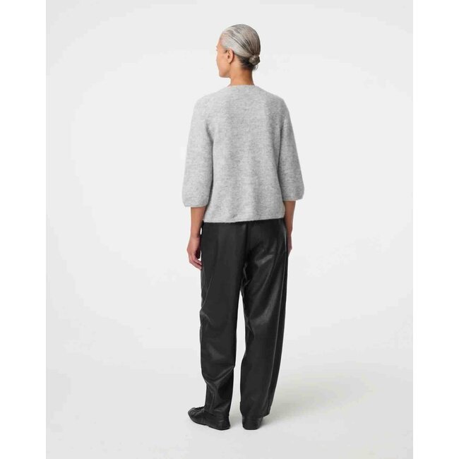 KNIT-TED MEG CARDIGAN GREY MEL.