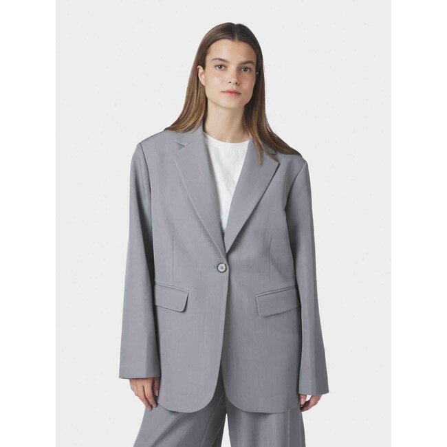 Neo Noir AARIELLE STRUCTURE BLAZER GREY MEL.