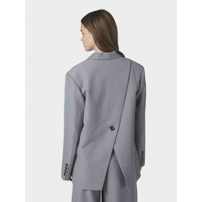 Neo Noir AARIELLE STRUCTURE BLAZER GREY MEL.
