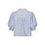 Neo Noir ETTA FLOWER STRIPE SHIRT LIGHT BLUE