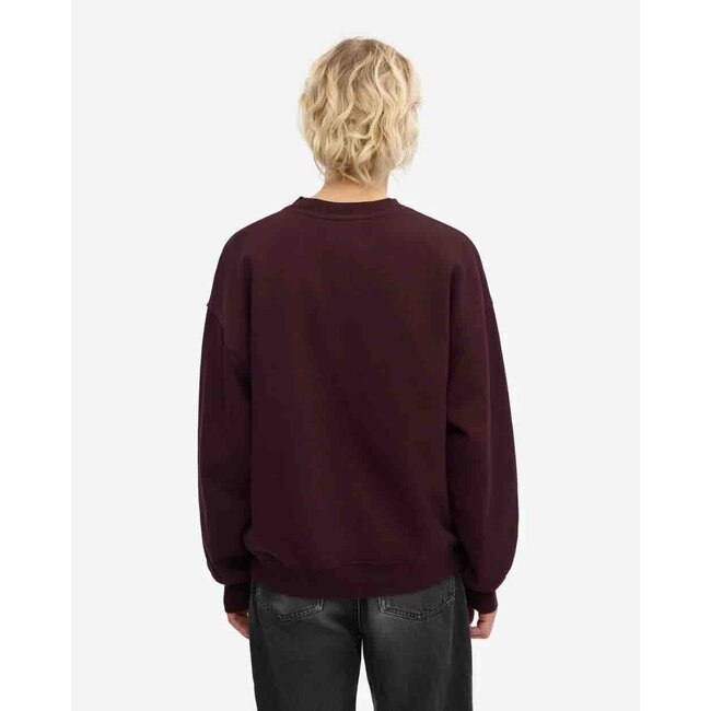Colorful Standard ORGANIC OVERSIZED CREW OXBLOOD RED
