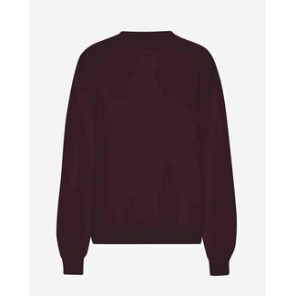 Colorful Standard ORGANIC OVERSIZED CREW OXBLOOD RED