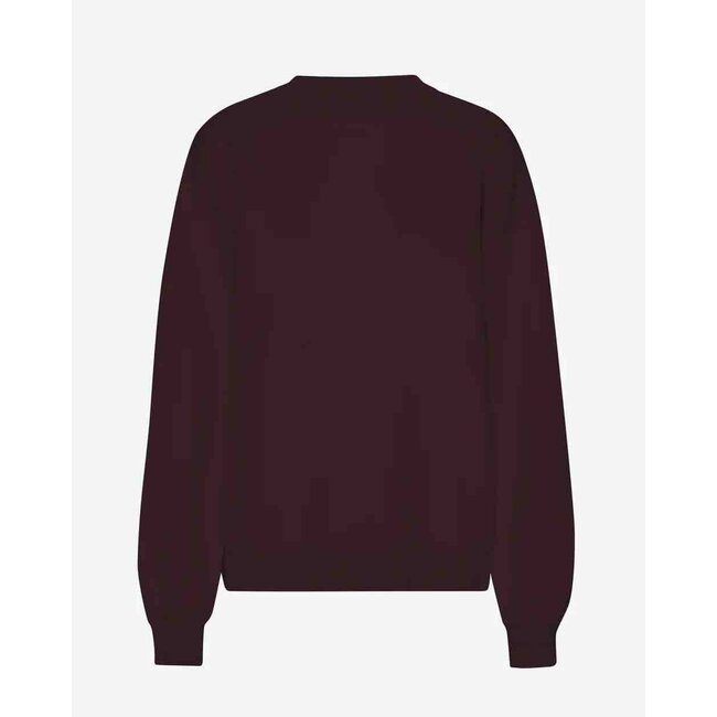Colorful Standard ORGANIC OVERSIZED CREW OXBLOOD RED