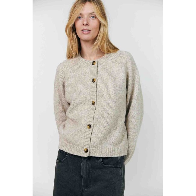 Lollys Laundry NOVA KNIT CARDIGAN CREME
