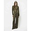 Dante 6 IRONY LACE NECK TOP OLIJFGROEN