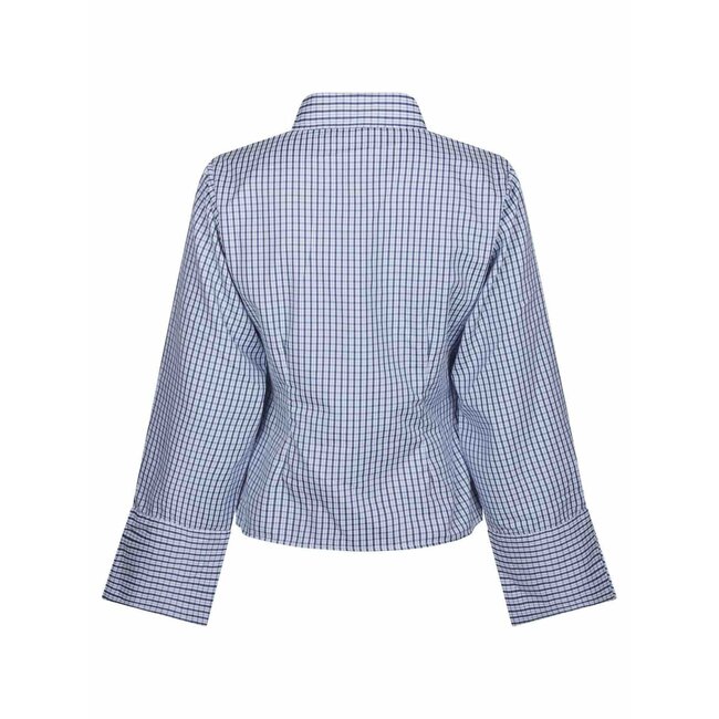 Neo Noir FENLI CHECK SHIRT BLUE