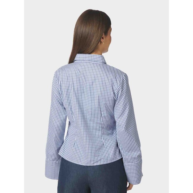 Neo Noir FENLI CHECK SHIRT BLUE