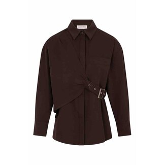 Studio Amaya ROOS BLOUSE BROWN