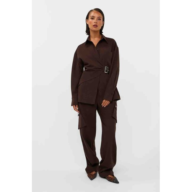 Studio Amaya ROOS BLOUSE BROWN