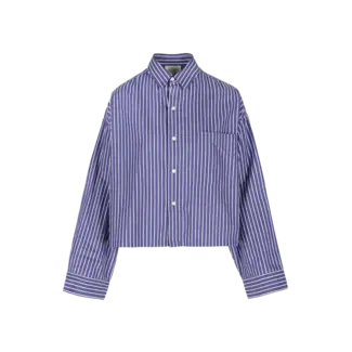 RAE ANTWERP NIKKI DARK BLUE STRIPE BLOUSE