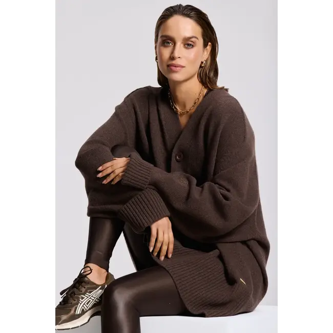 Deblon Sports FLORENCE BOYFRIEND CARDIGAN CACAO MEL.