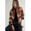 WOOLRICH LIGHT DOUBLE WOOL JACKET RED GOLD KHAKI