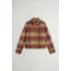 WOOLRICH LIGHT DOUBLE WOOL JACKET RED GOLD KHAKI