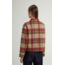 WOOLRICH LIGHT DOUBLE WOOL JACKET RED GOLD KHAKI