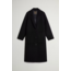 WOOLRICH DOUBLE WOOL COAT BLACK