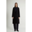 WOOLRICH DOUBLE WOOL COAT BLACK