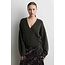 Second Female GABY WRAP KNIT BLACK OLIVE