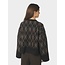 Neo Noir KICK CHECK KNIT BLOUSE DARK BROWN
