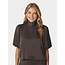 Neo Noir PARISA HEAVY SATEEN BLOUSE DARK BROWN