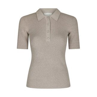 Neo Noir MANAMA KNIT BLOUSE WARM GREY