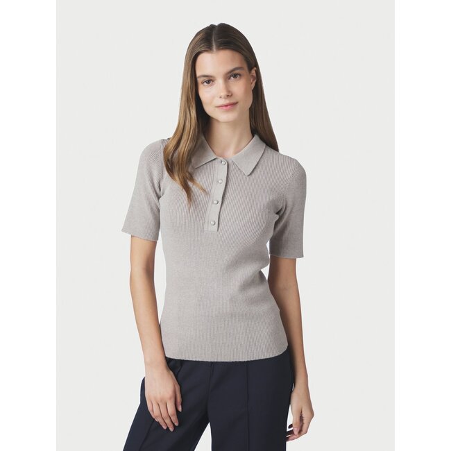 Neo Noir MANAMA KNIT BLOUSE WARM GREY