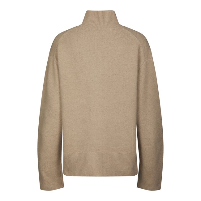 Neo Noir JEN KNIT BLOUSE WARM GREY