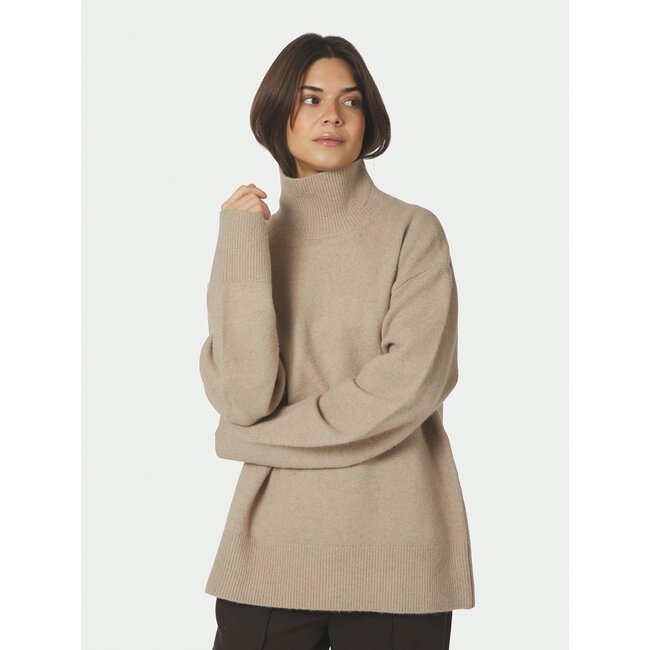 Neo Noir JEN KNIT BLOUSE WARM GREY