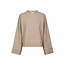 Neo Noir ROEME KNIT STITCH BLOUSE BEIGE MEL.