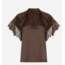Bruuns Bazaar KORTHALSIA WINY BLOUSE CHESTNUT