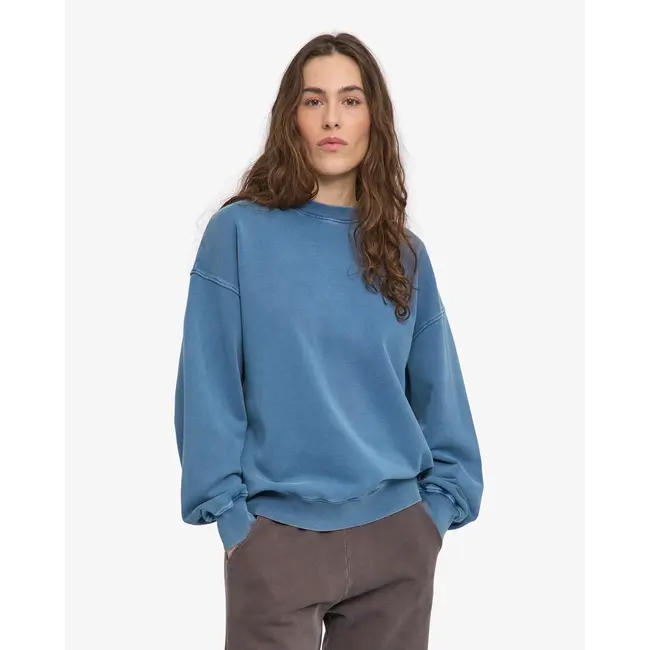 Colorful Standard ORGANIC OVERSIZED CREW FADED INDIGO