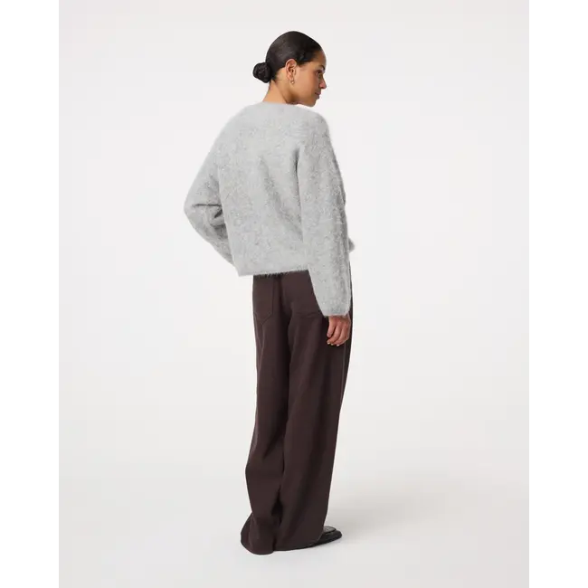KNIT-TED AMALIA PULLOVER MID GREY