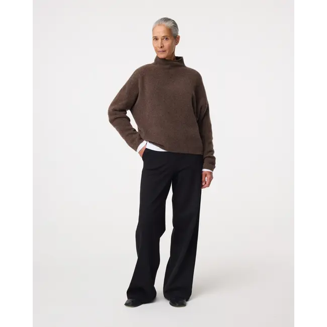KNIT-TED KIM PULLOVER CHOCO