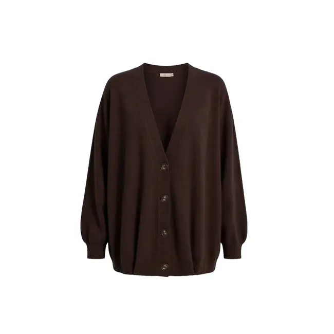 MARCH 23 ARRAN CARDIGAN CHOCOLAT