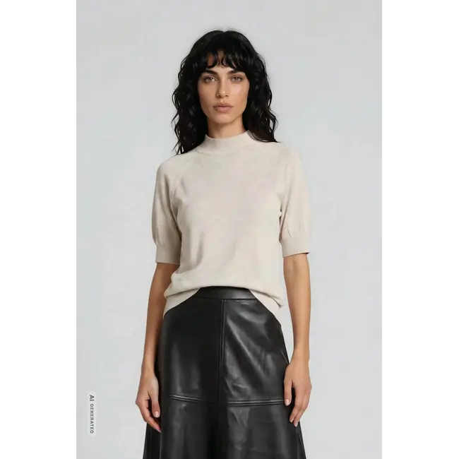Bruuns Bazaar ANEMONE HALIAS KNIT SAND MELANGE